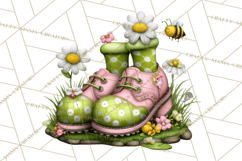 Whimsical Country Club Golf Clipart Argyle PNG Product Image 3