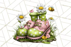 Whimsical Country Club Golf Clipart Argyle PNG Product Image 3