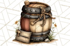 Western Cowboy Kitchen Decor Clipart, Rustic Ranch Png Product Image 3