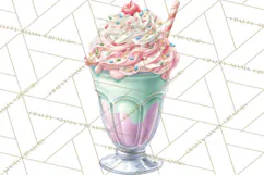 Cute Birthday Party Clipart PNG | Birthday Cake Graphics Product Image 3