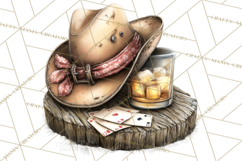 Old Saloon Western Alcohol Clipart PNG Product Image 3