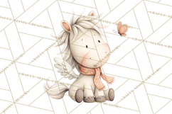Whimsical Watercolor Woodland Animal Clipart PNG Product Image 3