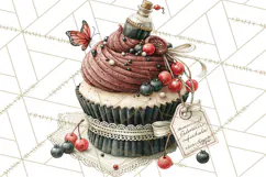Haunted Patisserie PNG Clipart, Elegant Halloween Desserts Product Image 3