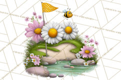 Whimsical Country Club Golf Clipart Argyle PNG Product Image 4