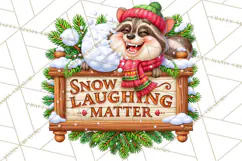 Let It Snow Christmas Winter Clipart PNG Product Image 5