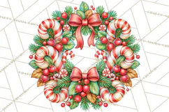 Candy Cane Lane Vintage Christmas Accents Clipart Product Image 5