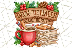 Christmas School Supplies & Teacher Clipart Product Image 5
