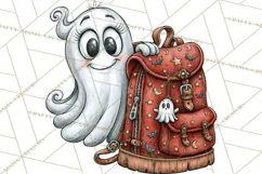 Schoolhouse Spirits, Halloween School Clipart PNG Product Image 4