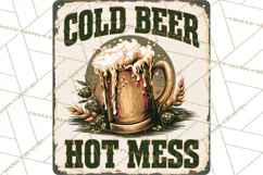 Vintage Man Cave Funny Clipart, Beer Png, Hunting, Bar Sign Product Image 5