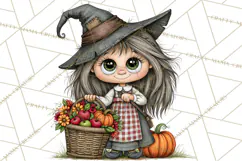 Halloween Farmhouse Monsters Clipart, Cute Halloween Farm Product Image 5