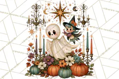 Vintage Halloween Scenes PNG, Halloween Magic Clipart Product Image 5