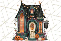 Vintage Halloween Places PNG, Halloween Magic Clipart Product Image 5