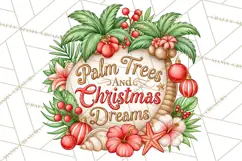 Tropical Christmas Beach Signs PNG, Christmas Quotes, Beach Product Image 2