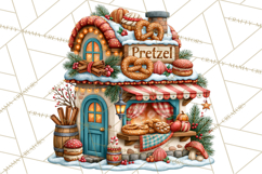 Christmas Pretzel Bakery Clipart PNG Food Elements Product Image 2