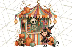 Vintage Halloween Scenes PNG, Halloween Magic Clipart Product Image 2