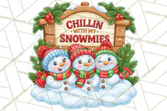 Let It Snow Christmas Winter Clipart PNG Product Image 2
