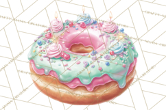 Cute Birthday Party Clipart PNG | Birthday Cake Graphics Product Image 5