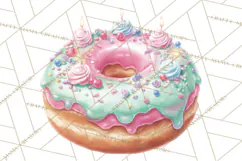 Cute Birthday Party Clipart PNG | Birthday Cake Graphics Product Image 5