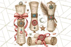 Enchanted Witch Market PNG Watercolor Clipart Product Image 5