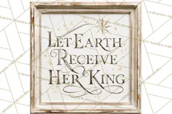 Christian Farmhouse Christmas Signs PNG Product Image 2