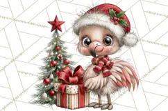 Jungle Christmas Clipart, Christmas Jungle Animals PNG Product Image 3