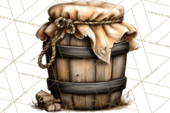 Western Cowboy Kitchen Decor Clipart, Rustic Ranch Png Product Image 2