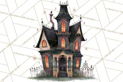 Vintage Halloween Places PNG, Halloween Magic Clipart Product Image 3
