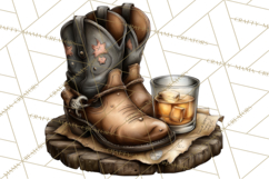 Old Saloon Western Alcohol Clipart PNG Product Image 2