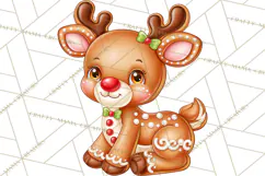Gingerbread Jamboree Christmas Clipart Product Image 3