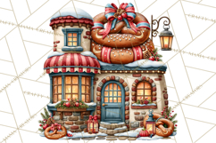 Christmas Pretzel Bakery Clipart PNG Food Elements Product Image 3