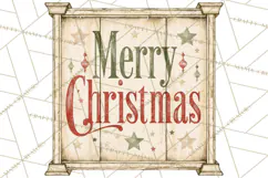 Christian Farmhouse Christmas Signs PNG Product Image 3