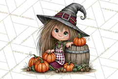 Halloween Farmhouse Monsters Clipart, Cute Halloween Farm Product Image 3