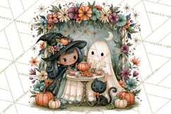 Vintage Halloween Scenes PNG, Halloween Magic Clipart Product Image 3