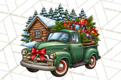 Christmas Hunting Clipart Santa Deer PNG Product Image 3