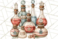 Enchanted Witch Market PNG Watercolor Clipart Product Image 2