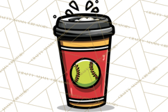 Softball Mom PNG, Softball Clipart, Softball Mama Designs Product Image 2