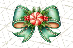 Candy Cane Lane Vintage Christmas Accents Clipart Product Image 2