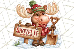 Let It Snow Christmas Winter Clipart PNG Product Image 3