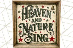 Christian Farmhouse Christmas Signs PNG Product Image 4