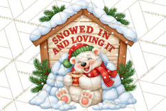 Let It Snow Christmas Winter Clipart PNG Product Image 4
