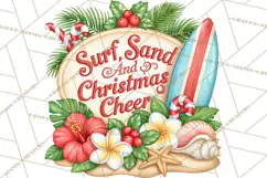 Tropical Christmas Beach Signs PNG, Christmas Quotes, Beach Product Image 4
