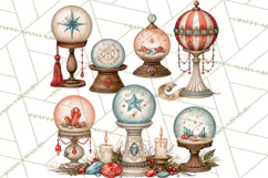 Enchanted Witch Market PNG Watercolor Clipart Product Image 3