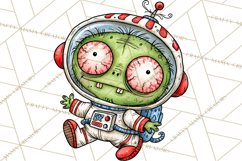 Zombie Hollow Cute Zombie Halloween Clipart PNG Product Image 5