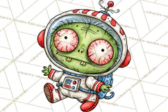 Zombie Hollow Cute Zombie Halloween Clipart PNG Product Image 5