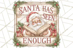 Santa Christmas Signs | Santa Png | Kris Kringle Quotes Product Image 5