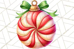 Candy Cane Lane Vintage Christmas Accents Clipart Product Image 4