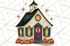 Vintage Halloween Places PNG, Halloween Magic Clipart Product Image 5