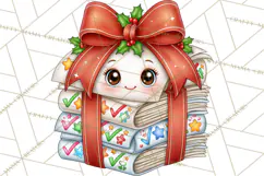 Christmas School Supplies & Teacher Clipart Product Image 3