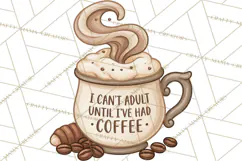 Sarcastic Coffee Clipart, Funny Coffee PNG Product Image 5