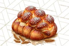 Christmas Pretzel Bakery Clipart PNG Food Elements Product Image 5